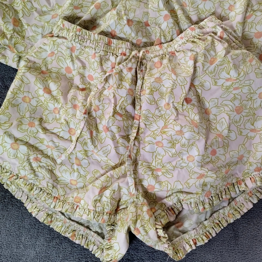 Piyama Elsie Sleep Set Cotton poppies Print Sz S - Picture 3 of 7